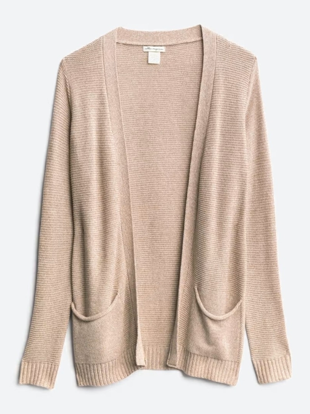 🆕️ Cotton Emporium Beige Vallerie Texture Two Pocket Cardigan